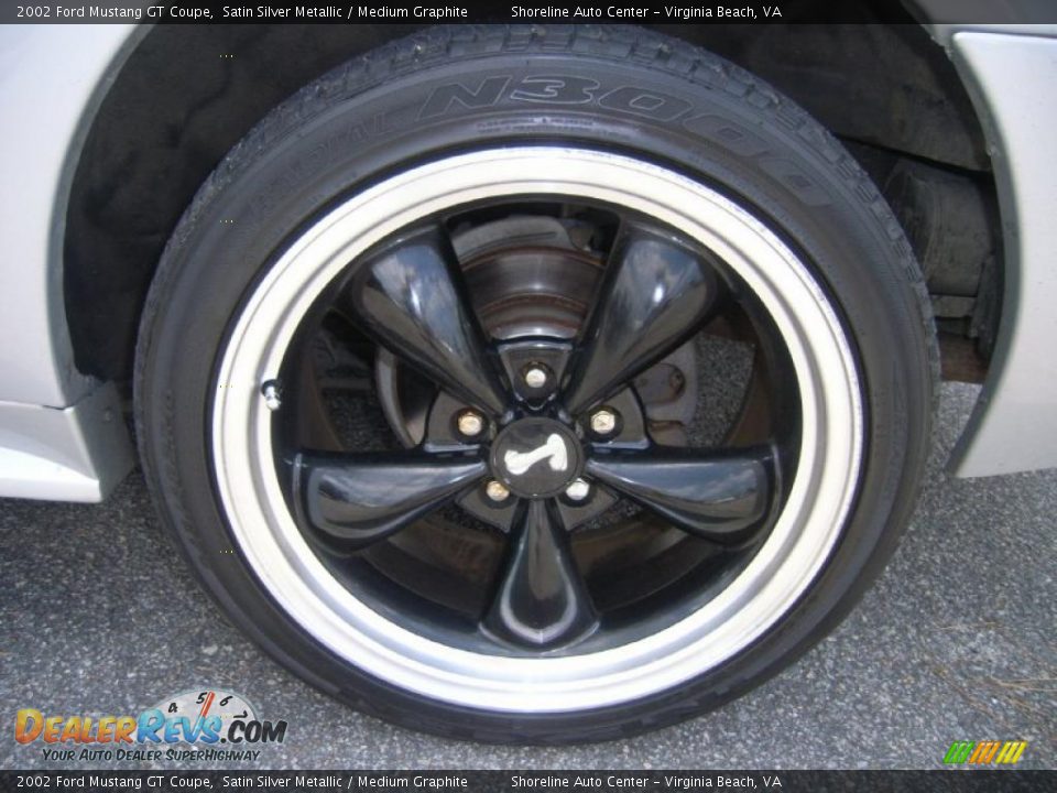 2002 Ford Mustang GT Coupe Satin Silver Metallic / Medium Graphite Photo #22