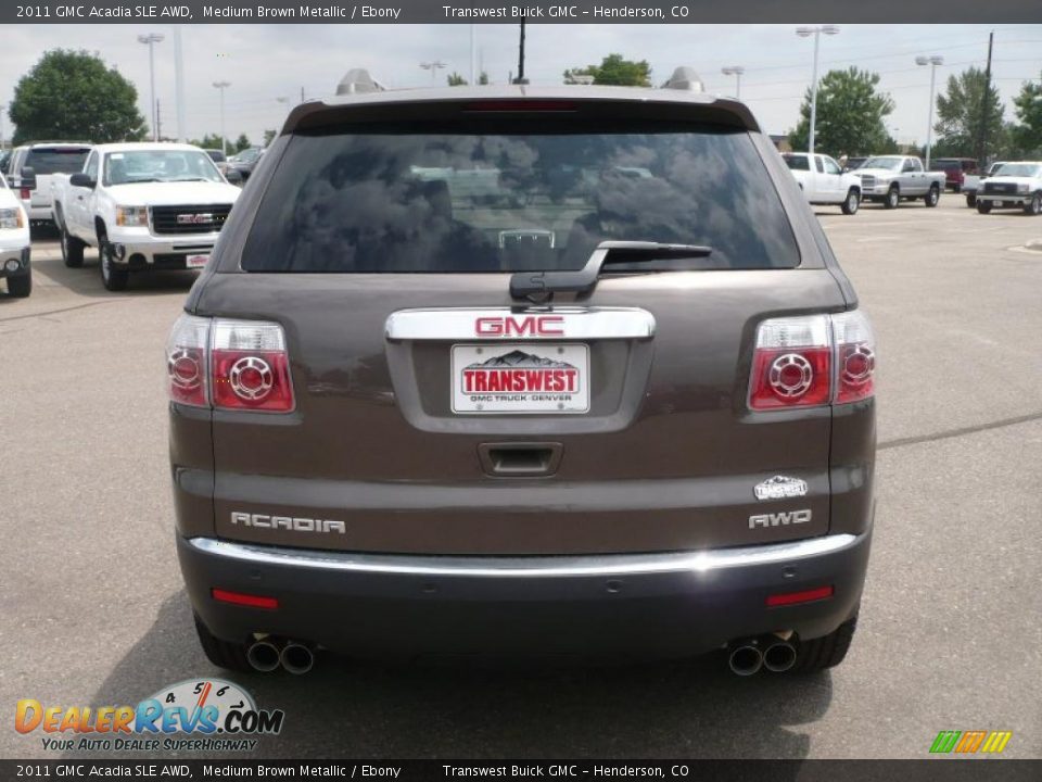 2011 GMC Acadia SLE AWD Medium Brown Metallic / Ebony Photo #4