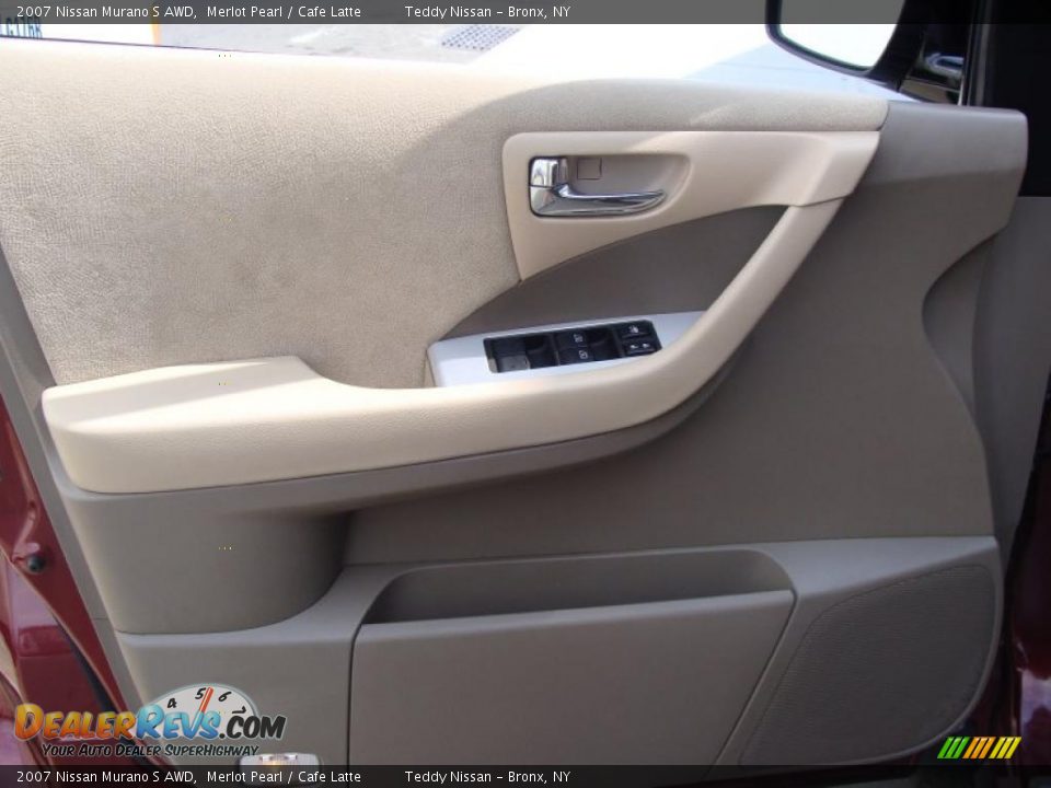 2007 Nissan Murano S AWD Merlot Pearl / Cafe Latte Photo #9