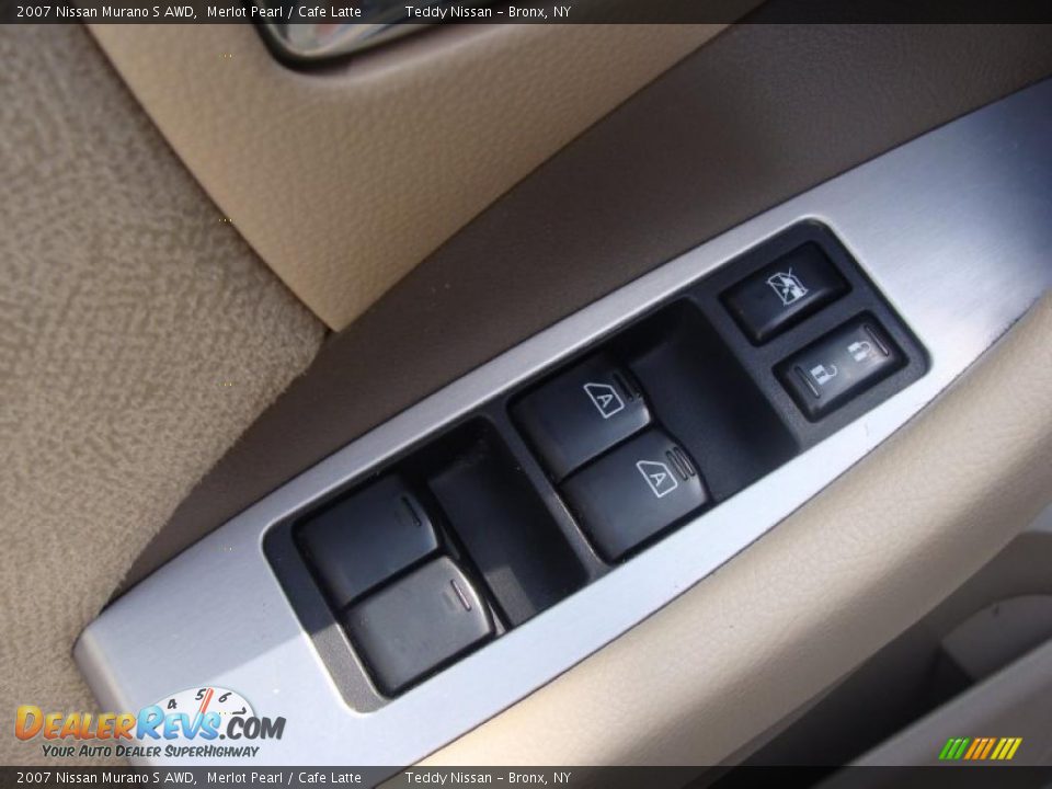 2007 Nissan Murano S AWD Merlot Pearl / Cafe Latte Photo #10