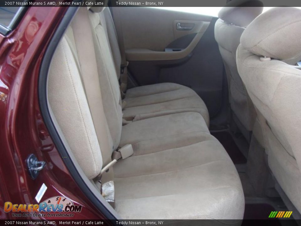 2007 Nissan Murano S AWD Merlot Pearl / Cafe Latte Photo #15