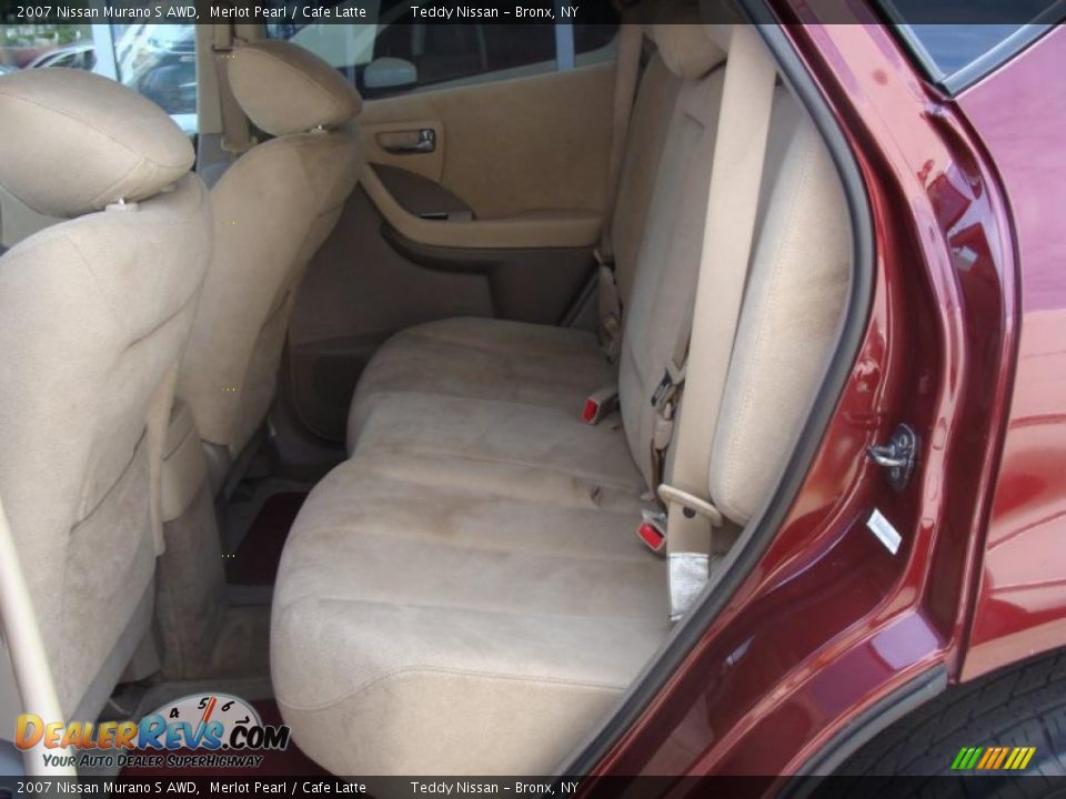 2007 Nissan Murano S AWD Merlot Pearl / Cafe Latte Photo #16