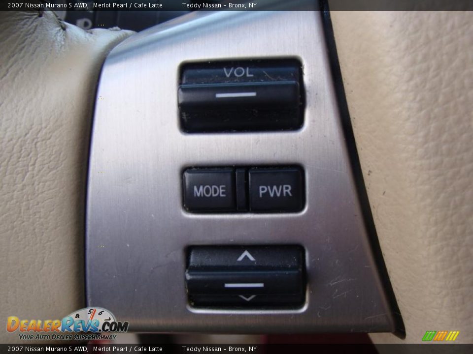 2007 Nissan Murano S AWD Merlot Pearl / Cafe Latte Photo #19