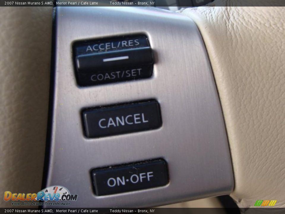 2007 Nissan Murano S AWD Merlot Pearl / Cafe Latte Photo #20