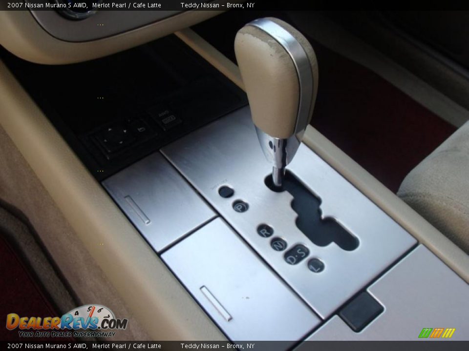 2007 Nissan Murano S AWD Merlot Pearl / Cafe Latte Photo #22