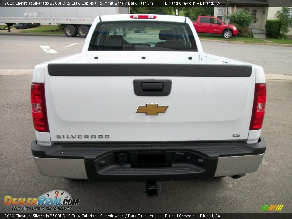 2010 Chevrolet Silverado 2500HD LS Crew Cab 4x4 Summit White / Dark Titanium Photo #4