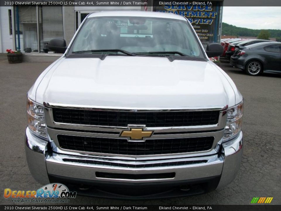 2010 Chevrolet Silverado 2500HD LS Crew Cab 4x4 Summit White / Dark Titanium Photo #8