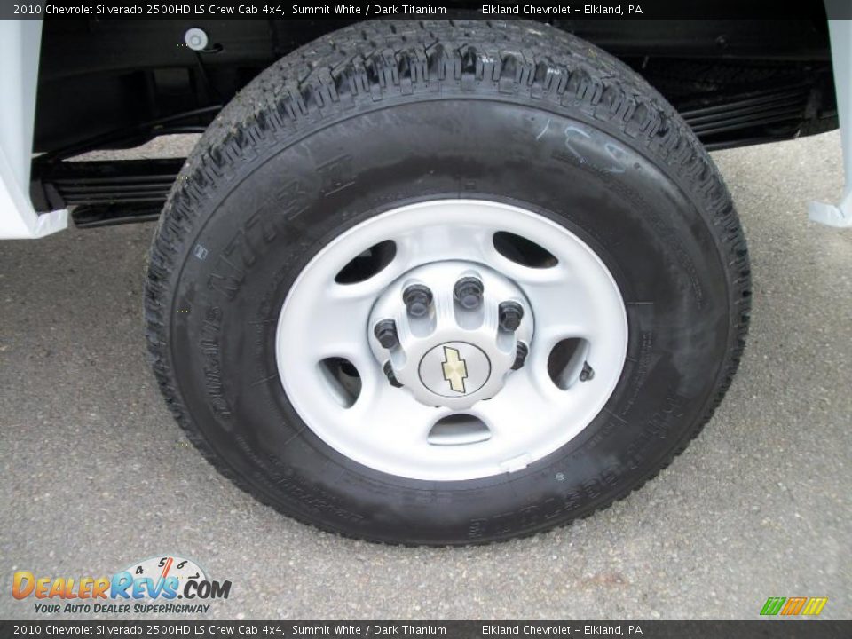 2010 Chevrolet Silverado 2500HD LS Crew Cab 4x4 Summit White / Dark Titanium Photo #9