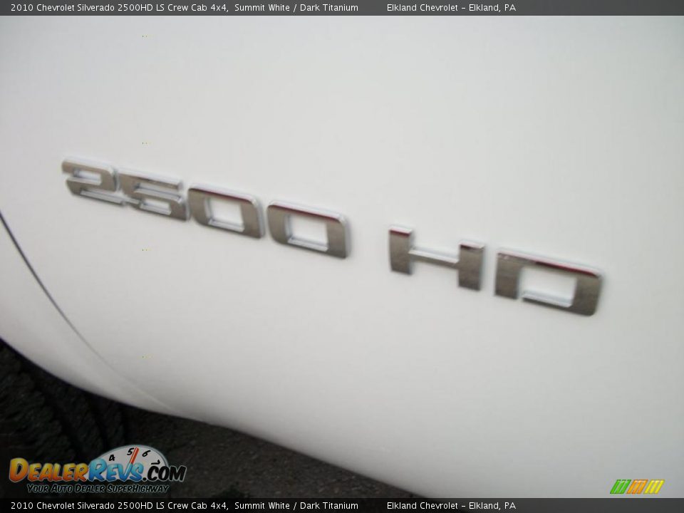 2010 Chevrolet Silverado 2500HD LS Crew Cab 4x4 Summit White / Dark Titanium Photo #12
