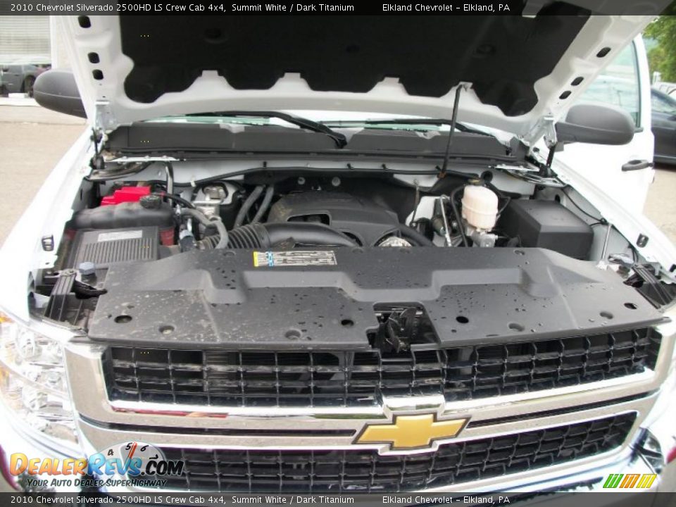 2010 Chevrolet Silverado 2500HD LS Crew Cab 4x4 Summit White / Dark Titanium Photo #13