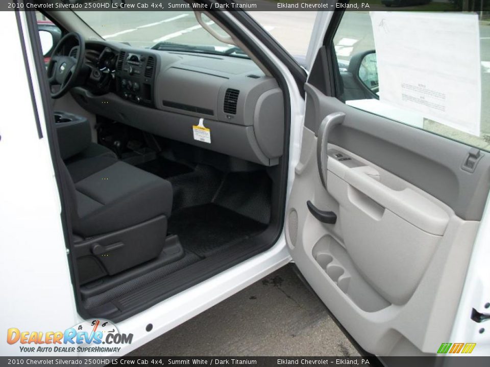 2010 Chevrolet Silverado 2500HD LS Crew Cab 4x4 Summit White / Dark Titanium Photo #17