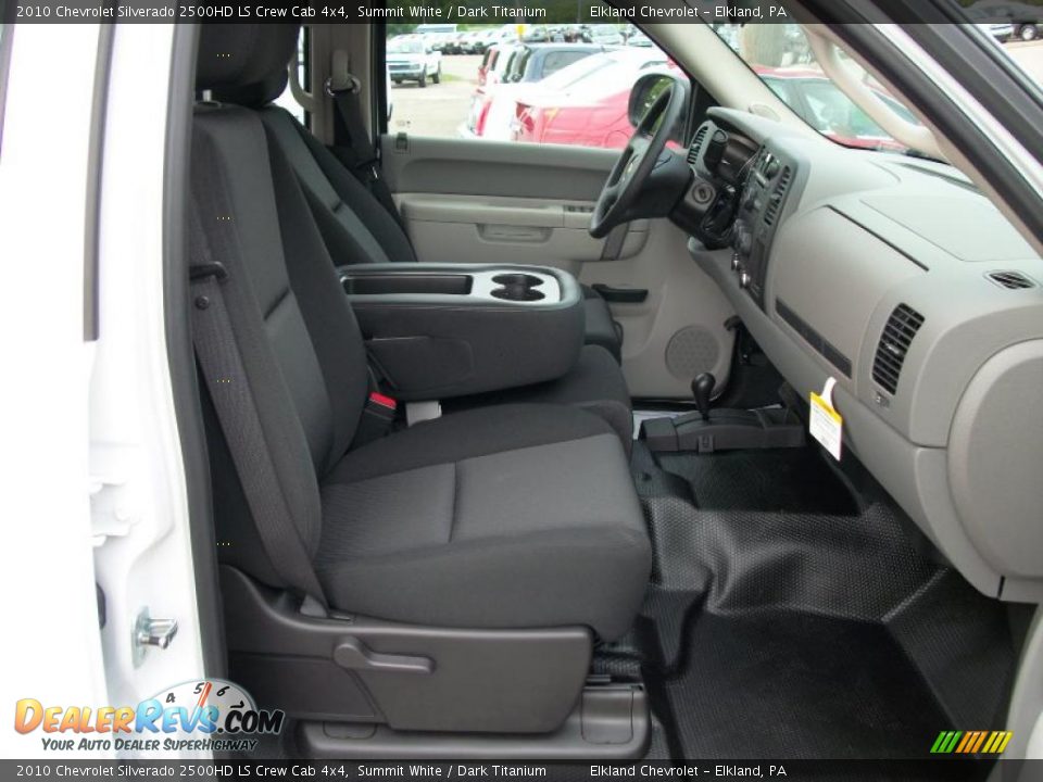 2010 Chevrolet Silverado 2500HD LS Crew Cab 4x4 Summit White / Dark Titanium Photo #18