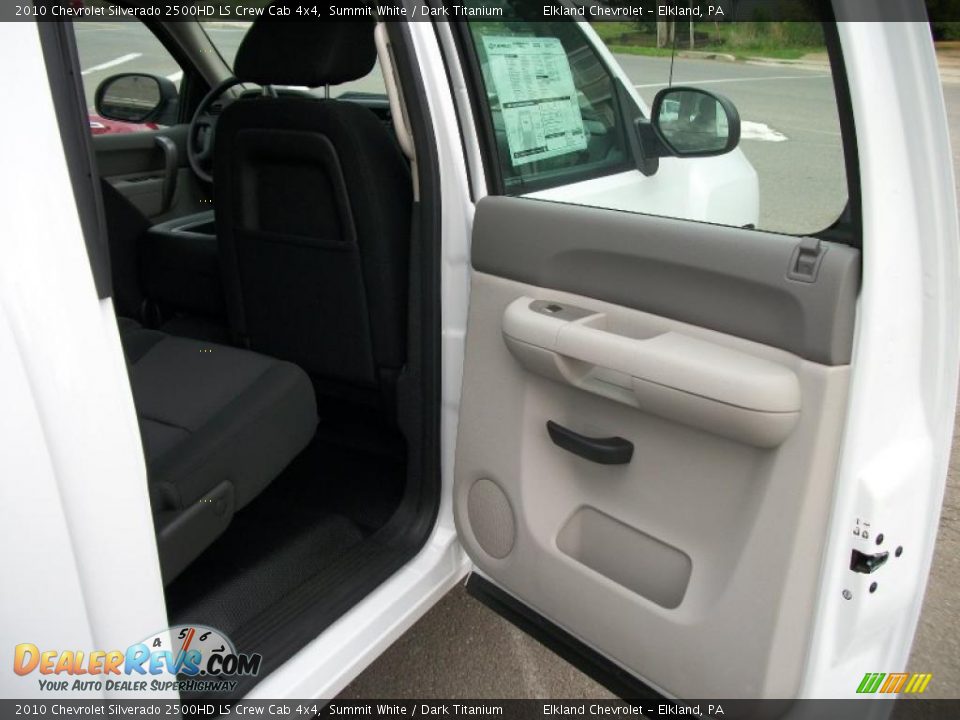2010 Chevrolet Silverado 2500HD LS Crew Cab 4x4 Summit White / Dark Titanium Photo #19