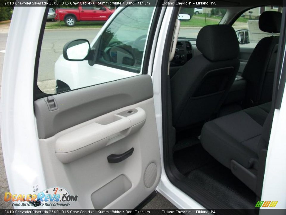 2010 Chevrolet Silverado 2500HD LS Crew Cab 4x4 Summit White / Dark Titanium Photo #22