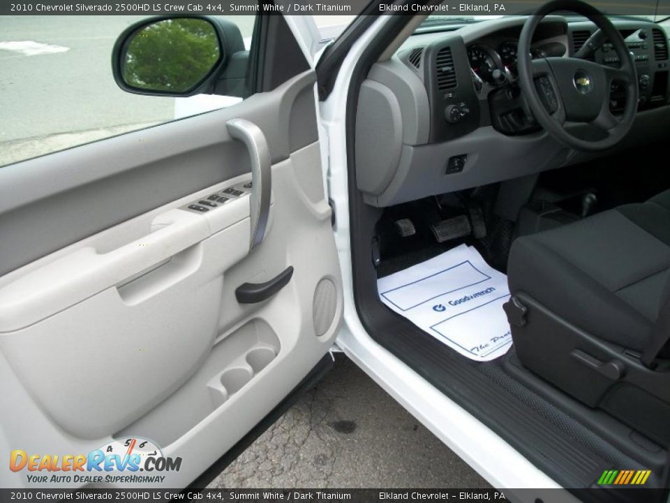 2010 Chevrolet Silverado 2500HD LS Crew Cab 4x4 Summit White / Dark Titanium Photo #26