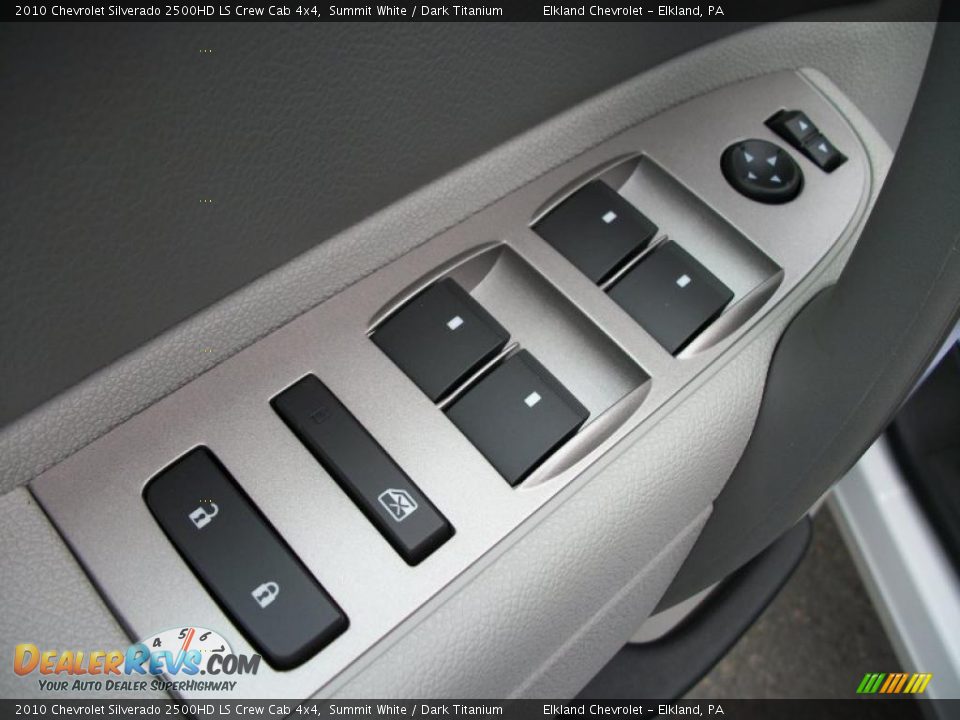 2010 Chevrolet Silverado 2500HD LS Crew Cab 4x4 Summit White / Dark Titanium Photo #27