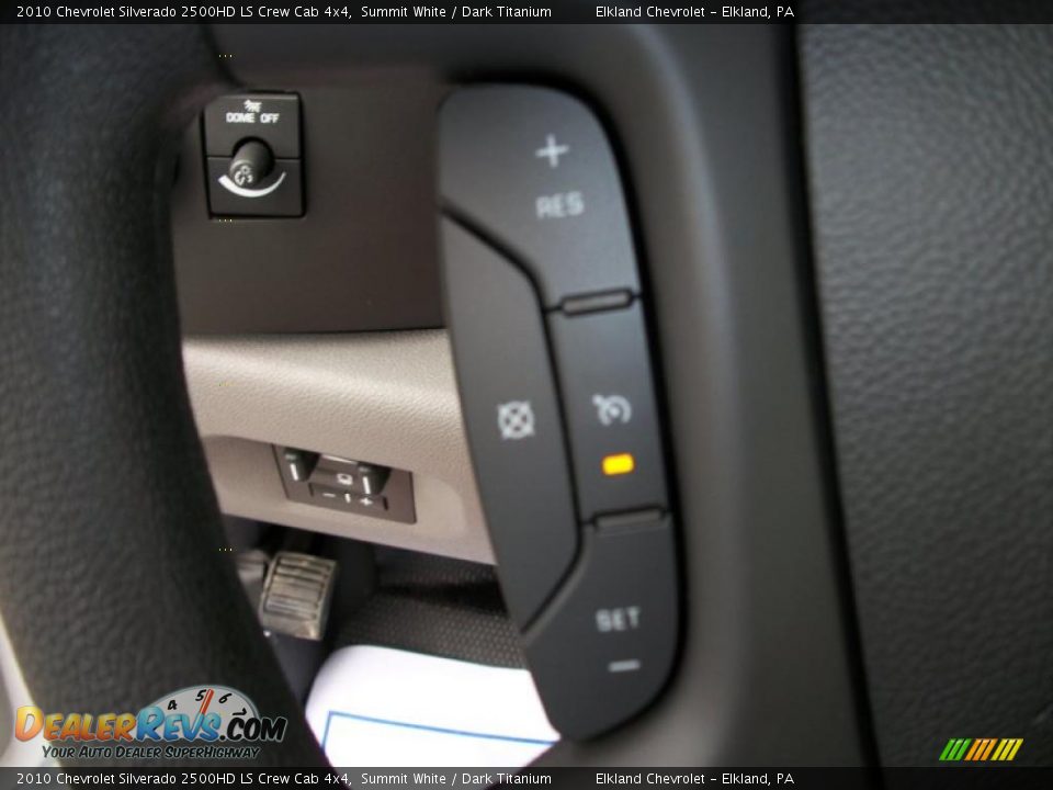 2010 Chevrolet Silverado 2500HD LS Crew Cab 4x4 Summit White / Dark Titanium Photo #35