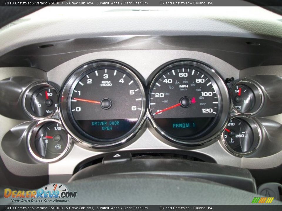 2010 Chevrolet Silverado 2500HD LS Crew Cab 4x4 Summit White / Dark Titanium Photo #36