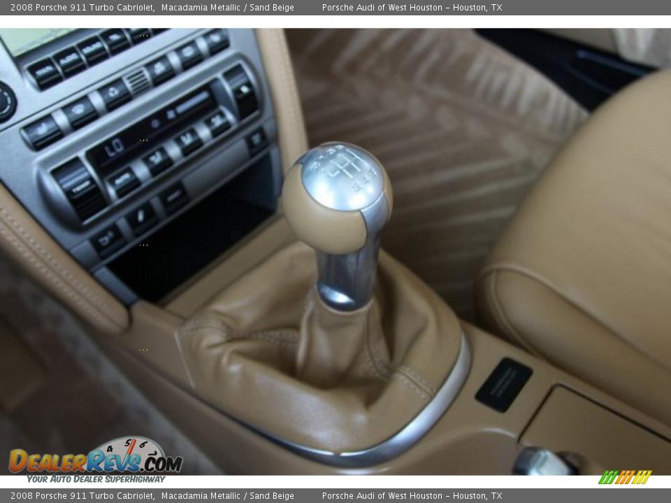 2008 Porsche 911 Turbo Cabriolet Macadamia Metallic / Sand Beige Photo #11