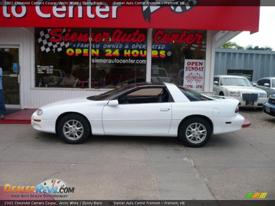 2002 Chevrolet Camaro Coupe Arctic White / Ebony Black Photo #1