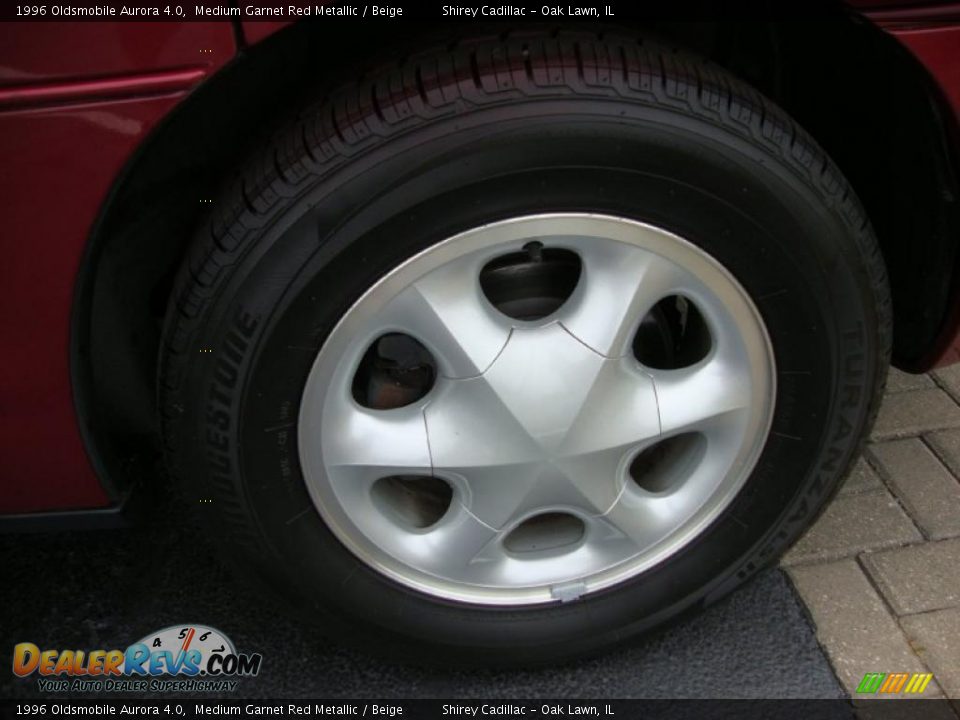 1996 Oldsmobile Aurora 4.0 Medium Garnet Red Metallic / Beige Photo #8