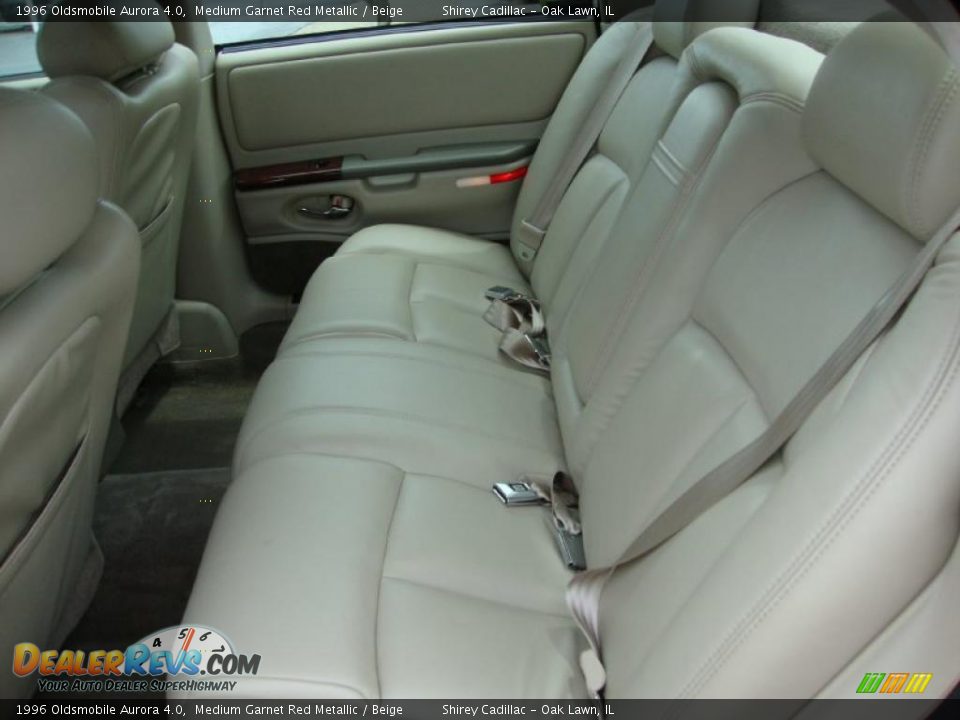 1996 Oldsmobile Aurora 4.0 Medium Garnet Red Metallic / Beige Photo #9