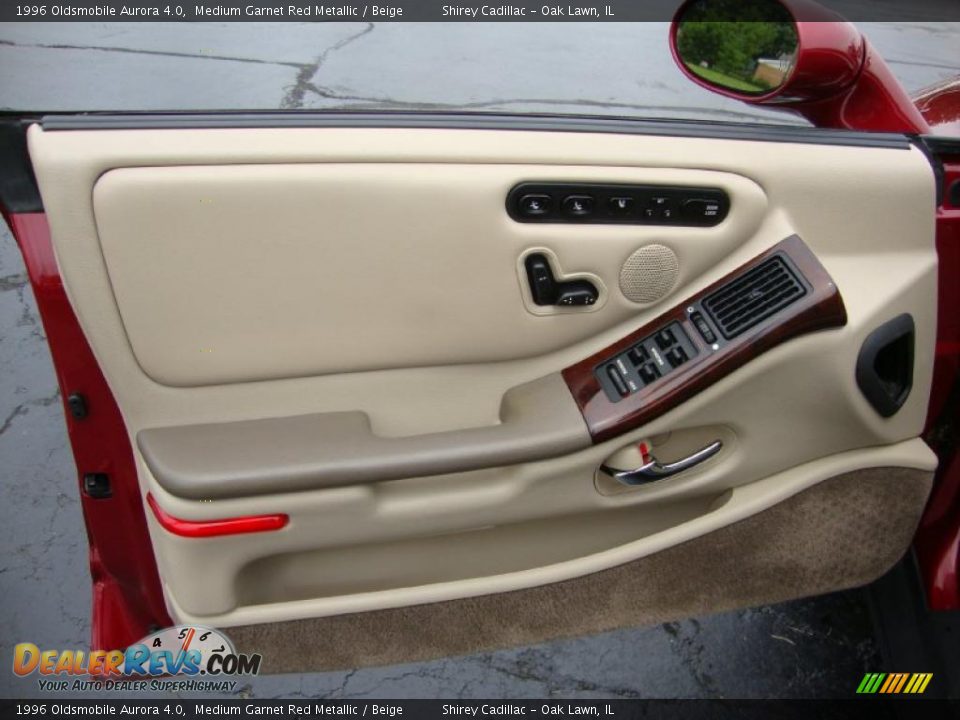 1996 Oldsmobile Aurora 4.0 Medium Garnet Red Metallic / Beige Photo #13