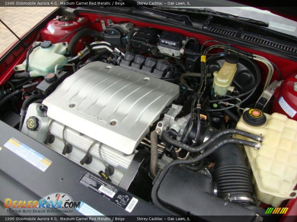 1996 Oldsmobile Aurora 4.0 Medium Garnet Red Metallic / Beige Photo #16