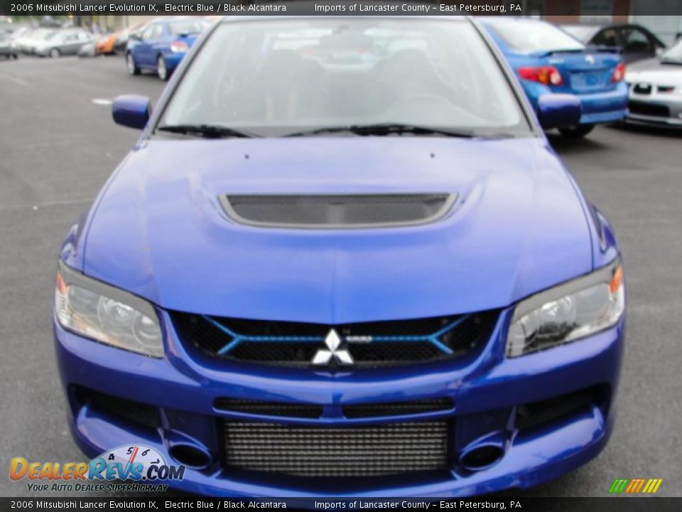 2006 Mitsubishi Lancer Evolution IX Electric Blue / Black Alcantara Photo #2