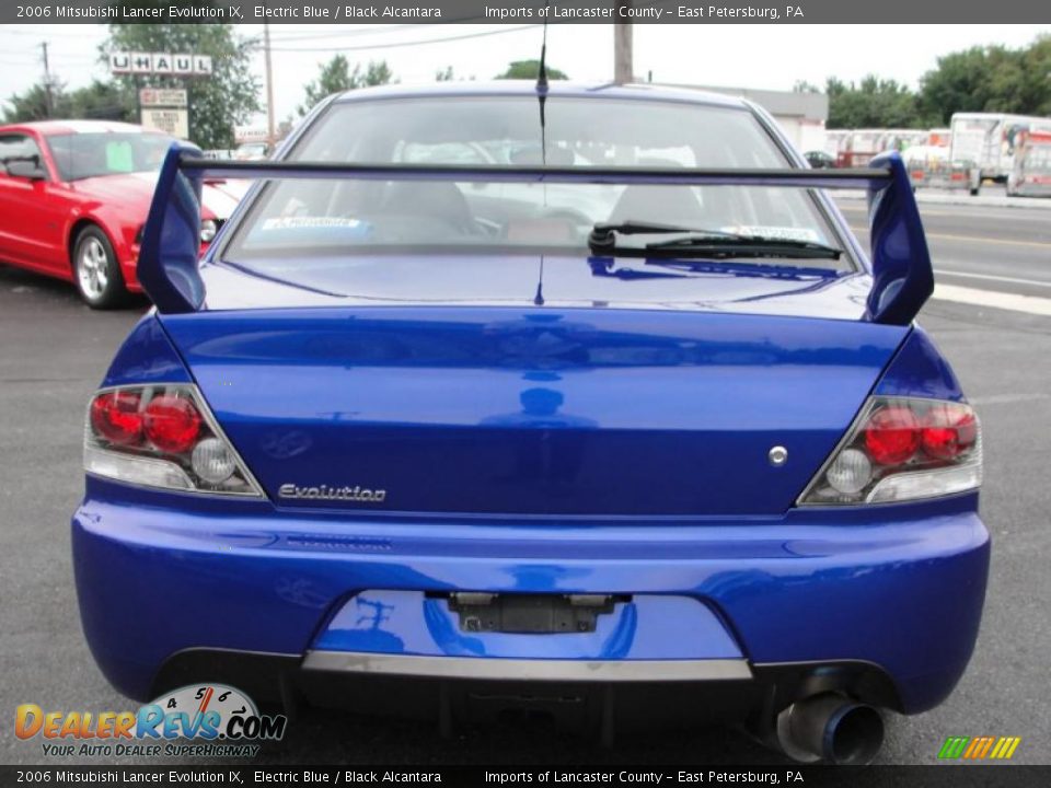 2006 Mitsubishi Lancer Evolution IX Electric Blue / Black Alcantara Photo #7