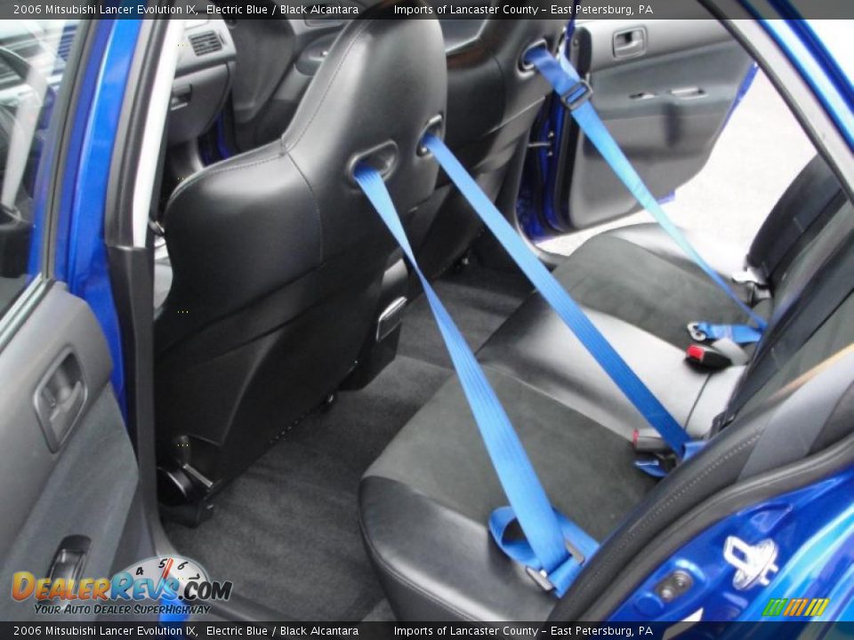 2006 Mitsubishi Lancer Evolution IX Electric Blue / Black Alcantara Photo #11