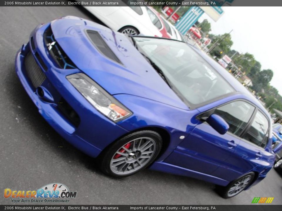 2006 Mitsubishi Lancer Evolution IX Electric Blue / Black Alcantara Photo #19