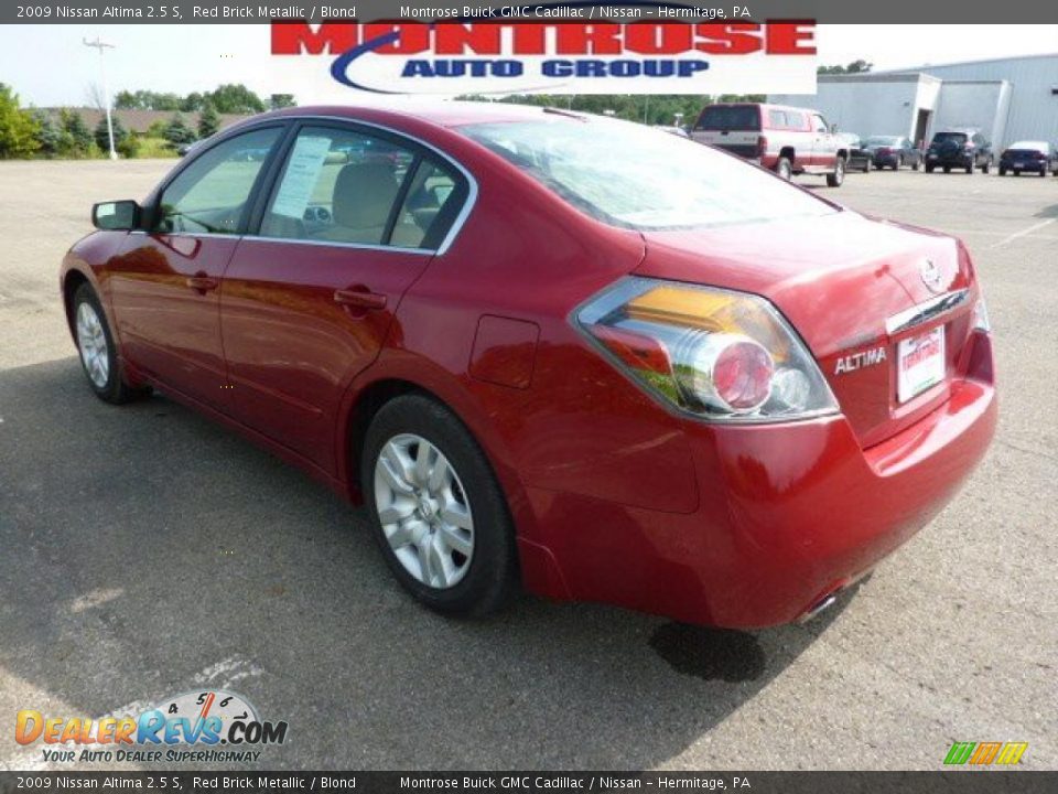 2009 Nissan altima red brick metallic #7