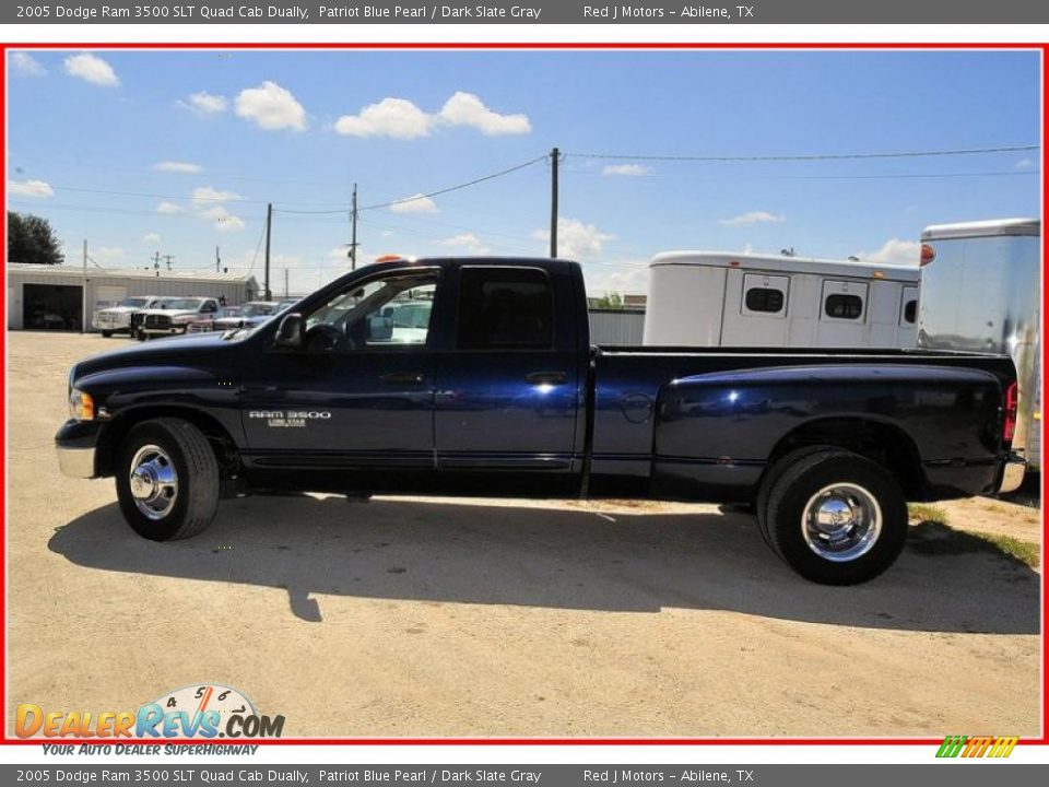 2005 Dodge Ram 3500 SLT Quad Cab Dually Patriot Blue Pearl / Dark Slate Gray Photo #2