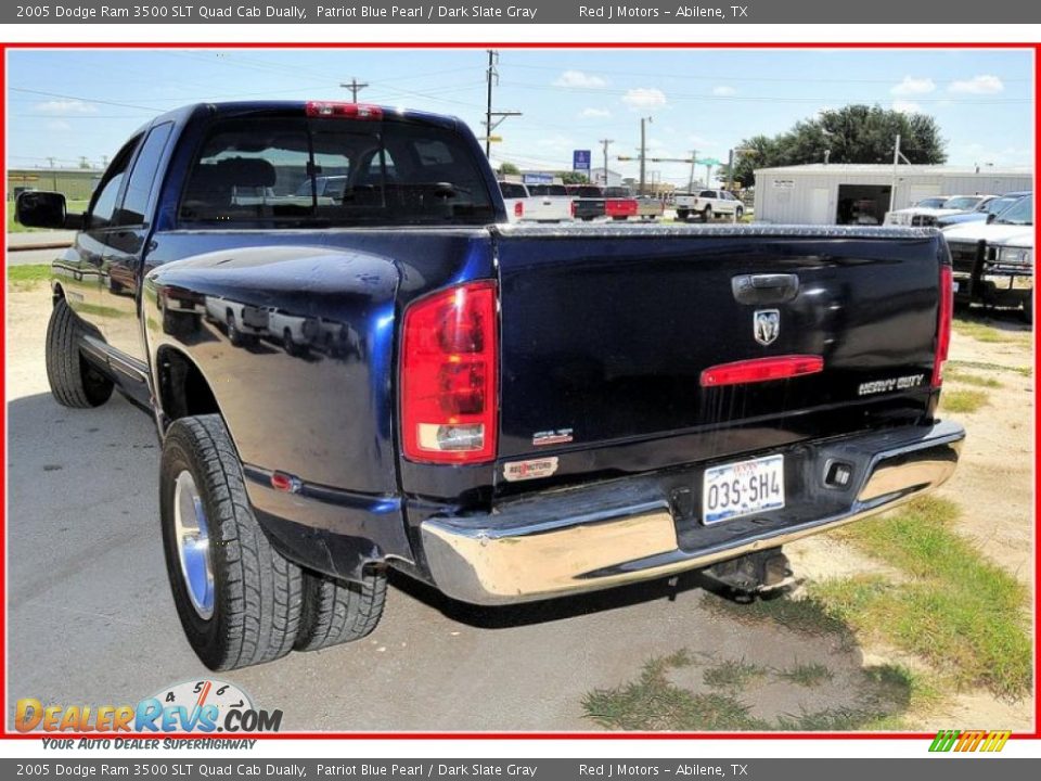 2005 Dodge Ram 3500 SLT Quad Cab Dually Patriot Blue Pearl / Dark Slate Gray Photo #3