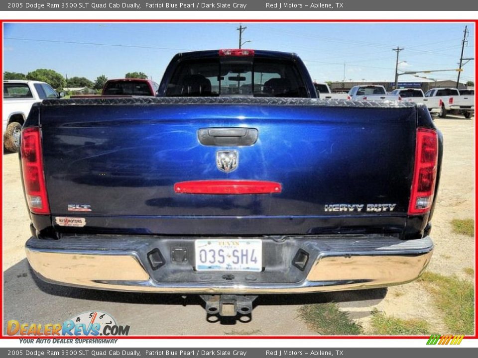 2005 Dodge Ram 3500 SLT Quad Cab Dually Patriot Blue Pearl / Dark Slate Gray Photo #5