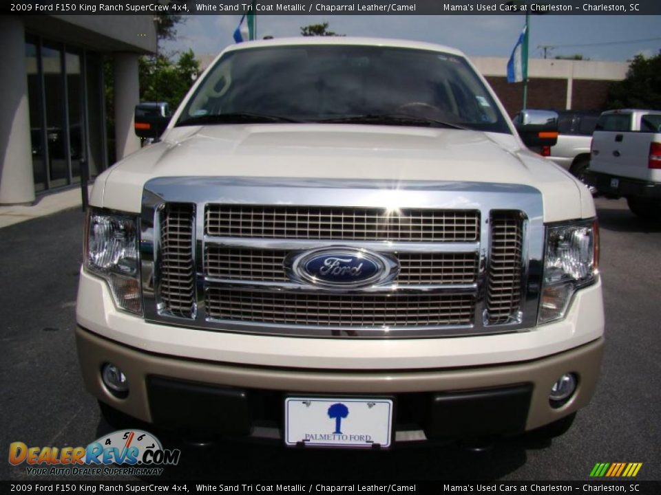 2009 Ford F150 King Ranch SuperCrew 4x4 White Sand Tri Coat Metallic / Chaparral Leather/Camel Photo #3