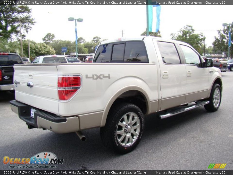 2009 Ford F150 King Ranch SuperCrew 4x4 White Sand Tri Coat Metallic / Chaparral Leather/Camel Photo #6