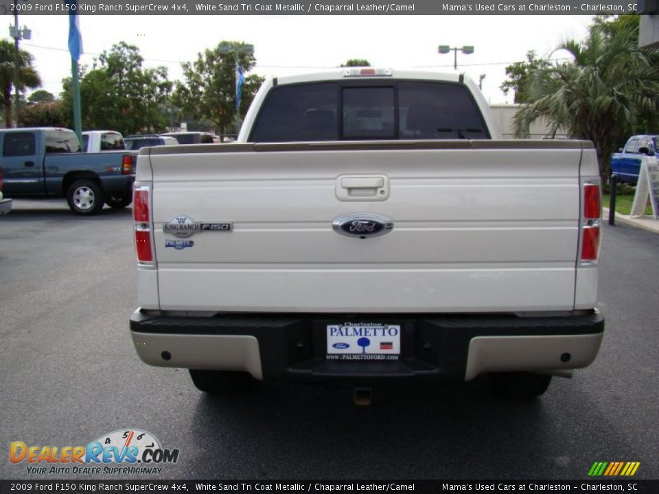 2009 Ford F150 King Ranch SuperCrew 4x4 White Sand Tri Coat Metallic / Chaparral Leather/Camel Photo #7