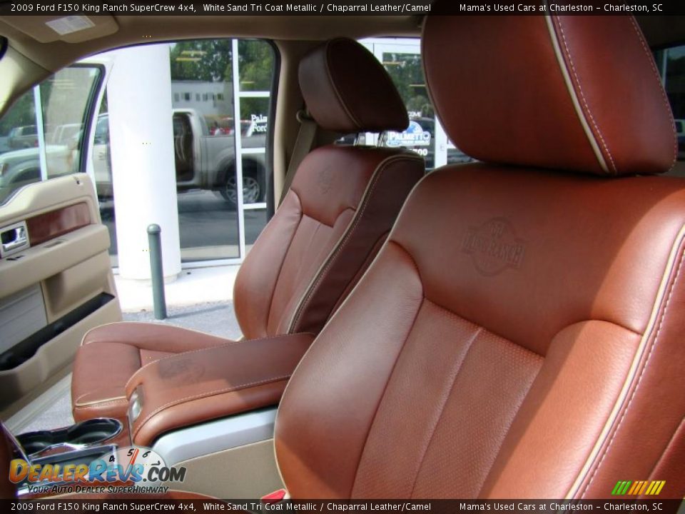 2009 Ford F150 King Ranch SuperCrew 4x4 White Sand Tri Coat Metallic / Chaparral Leather/Camel Photo #12