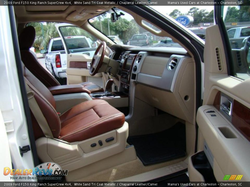 2009 Ford F150 King Ranch SuperCrew 4x4 White Sand Tri Coat Metallic / Chaparral Leather/Camel Photo #17