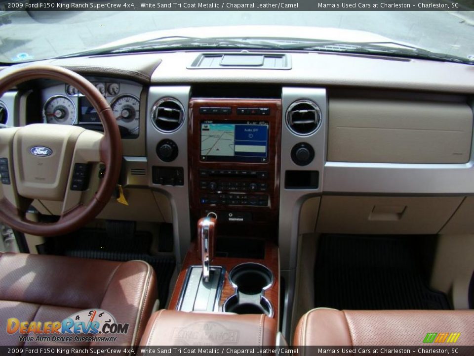 2009 Ford F150 King Ranch SuperCrew 4x4 White Sand Tri Coat Metallic / Chaparral Leather/Camel Photo #20