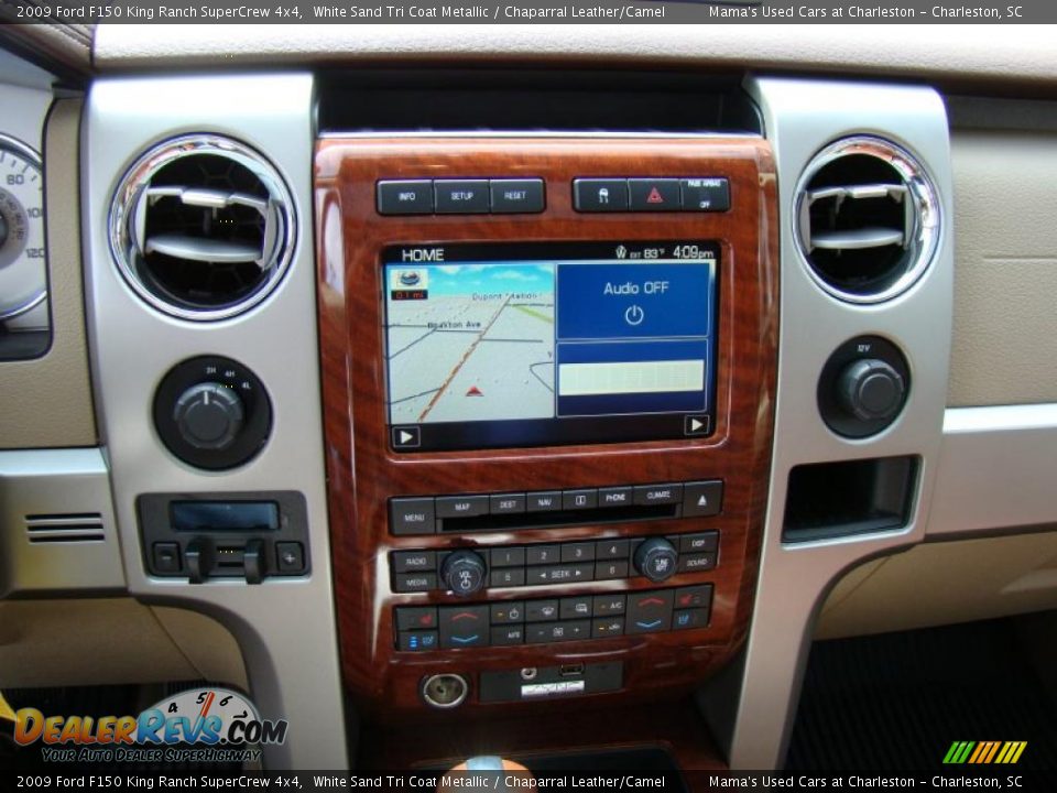 2009 Ford F150 King Ranch SuperCrew 4x4 White Sand Tri Coat Metallic / Chaparral Leather/Camel Photo #27