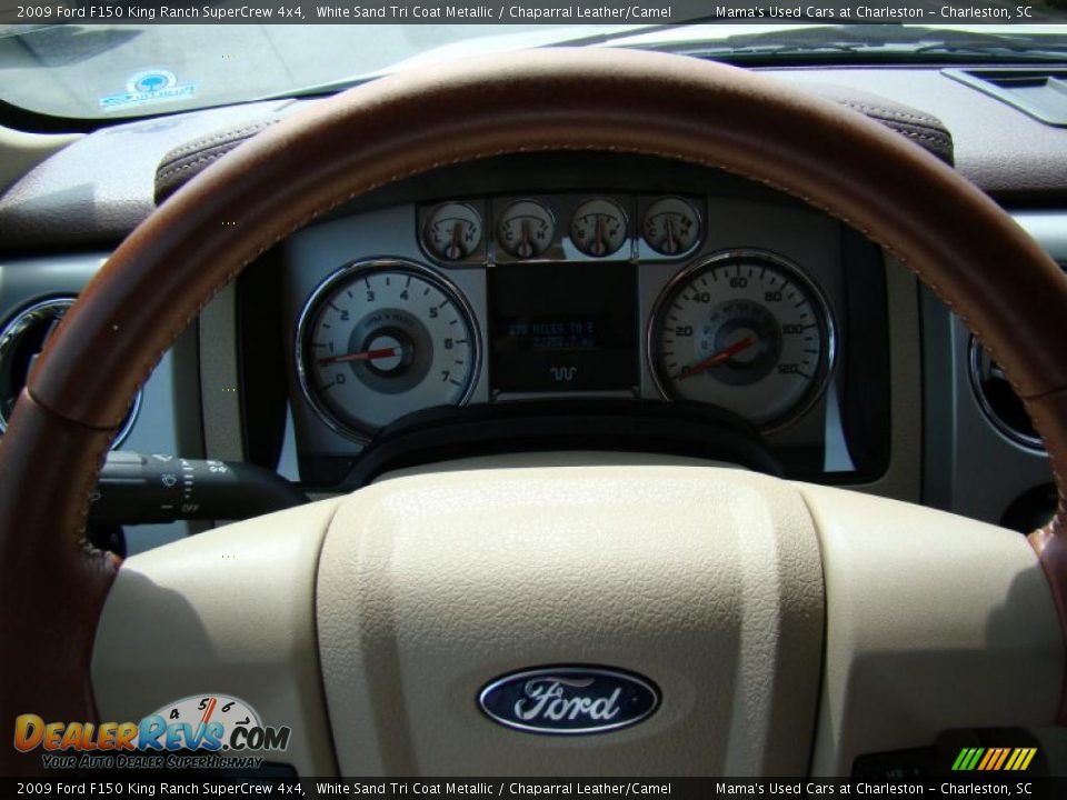 2009 Ford F150 King Ranch SuperCrew 4x4 White Sand Tri Coat Metallic / Chaparral Leather/Camel Photo #29