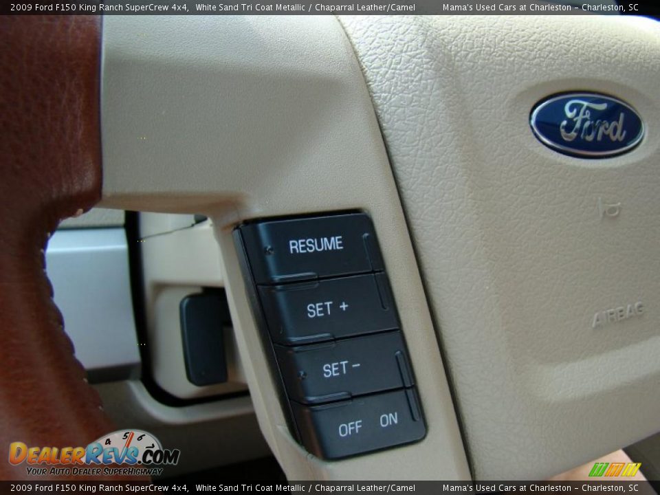 2009 Ford F150 King Ranch SuperCrew 4x4 White Sand Tri Coat Metallic / Chaparral Leather/Camel Photo #30