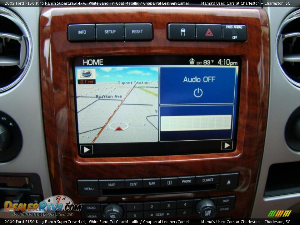 2009 Ford F150 King Ranch SuperCrew 4x4 White Sand Tri Coat Metallic / Chaparral Leather/Camel Photo #32
