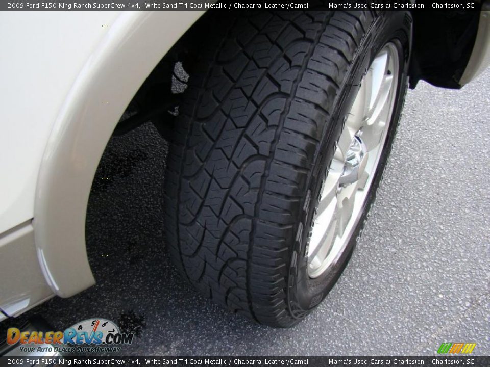 2009 Ford F150 King Ranch SuperCrew 4x4 White Sand Tri Coat Metallic / Chaparral Leather/Camel Photo #35