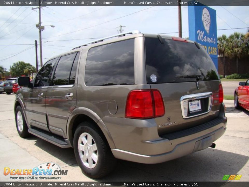 2004 Lincoln Navigator Ultimate Mineral Grey Metallic / Light Parchment Photo #7