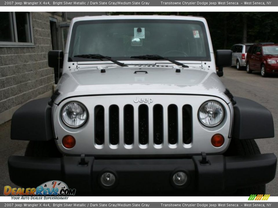 2007 Jeep Wrangler X 4x4 Bright Silver Metallic / Dark Slate Gray/Medium Slate Gray Photo #1