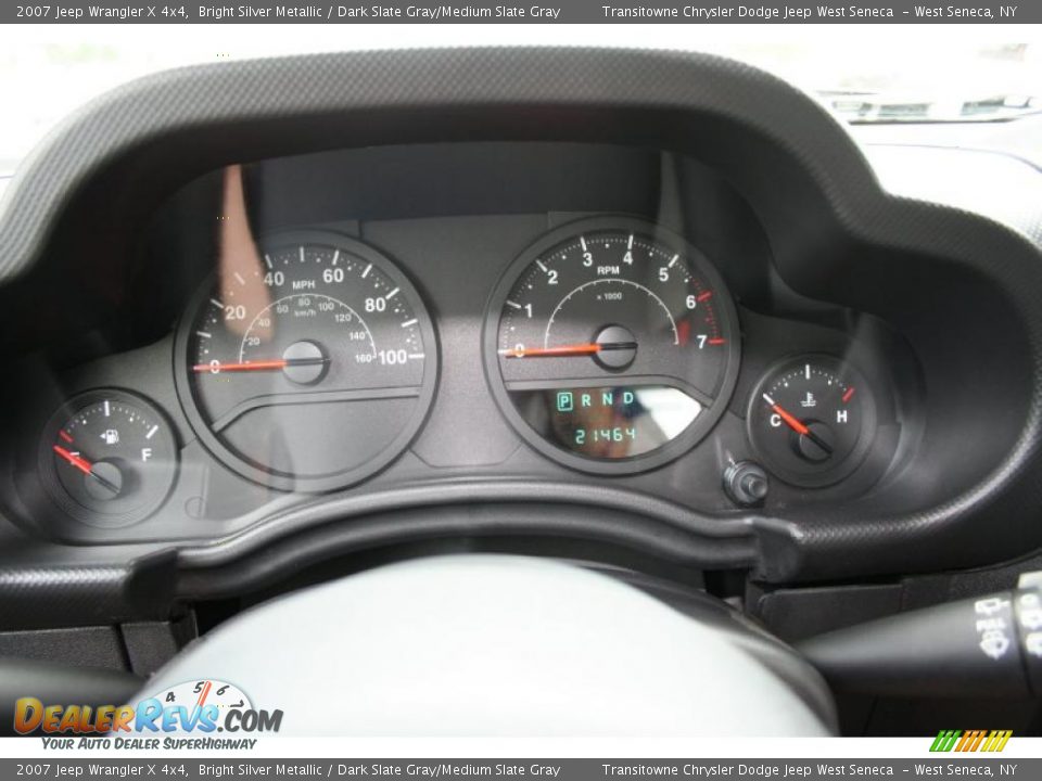 2007 Jeep Wrangler X 4x4 Bright Silver Metallic / Dark Slate Gray/Medium Slate Gray Photo #6